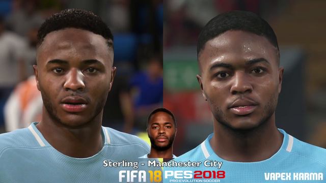 FIFA 18 New Face Updates vs PES 18 (November Update) смотреть онлайн