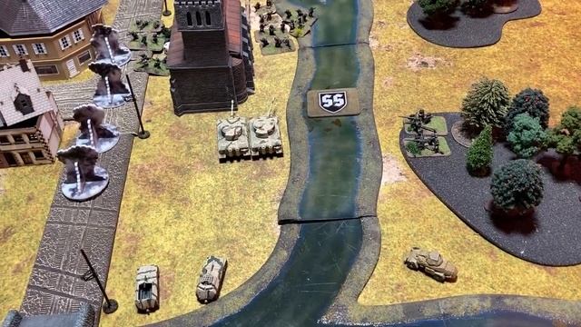 Operation Market Garden: Waffen Panzer Attack British drop zone - Flames of War V4 Late War Batrep смотреть онлайн