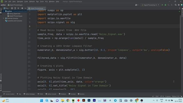 NOISE Filtering in Python || Communication Engineering || Digital Signal Processing смотреть онлайн