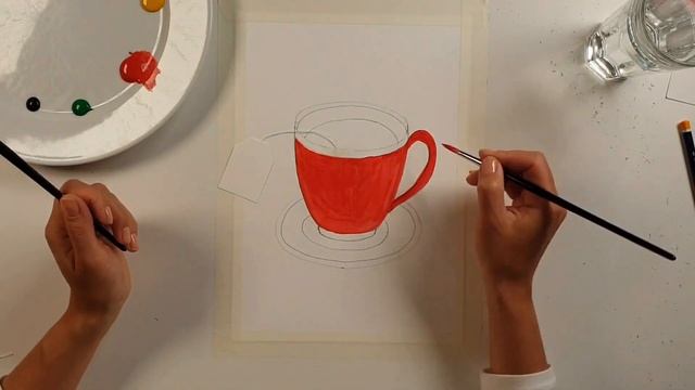 How to draw Cup of Tea || Как нарисовать чашку чая! смотреть онлайн