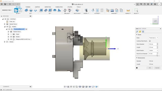 Tutorial: Fusion 360 Creating a Turning Setup смотреть онлайн