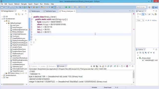 What are Literals in JAVA | Binary Literals in Java for Beginners смотреть онлайн