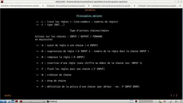 IPTABLES - 2. OPTIONS ET CHAINES смотреть онлайн