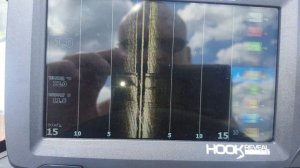 Пробы эхолота Lowrance 7. Что-то видно. Нужно учиться