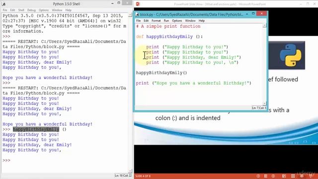 The Complete Python Course: Go From Beginner To Advanced! : What Are Functions? смотреть онлайн