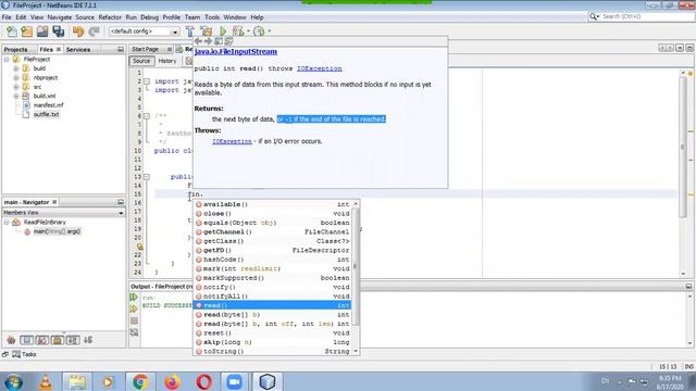 FileInputStream القراءة من ملف في لغة جافا باستخدام الصنف Read from file using FileInputStream смотреть онлайн