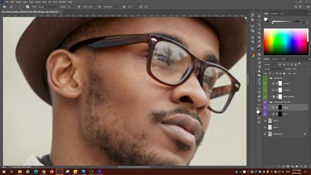 Male Outdoor Portrait Retouching And Color Grading In Photoshop | Dodge And Burn Workflow смотреть онлайн