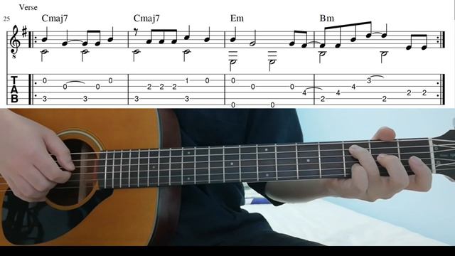 Your Power (Billie Eilish) - Easy Fingerstyle Guitar Playthough Lesson With Tabs смотреть онлайн