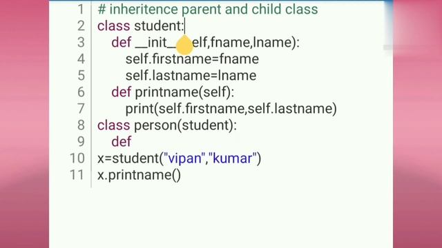 //inheritance in python//what is parent class//what is child class//in python//by python lovers// смотреть онлайн