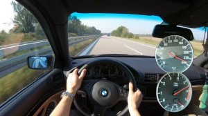 BMW E39 540I 286HP [ V8 SOUND ] POV DRIVE ON GERMAN AUTOBAHN NO LIMIT