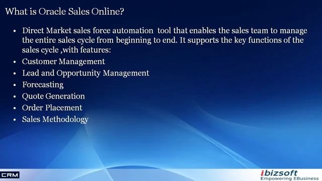 Oracle Sales Online Functionality and Setup смотреть онлайн