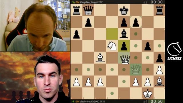 Красивые шахматы! Дмитрий Андрейкин - Сергей Жигалко смотреть онлайн