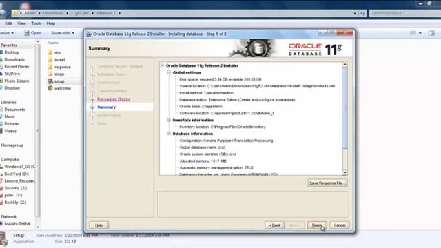 Oracle Database tutorials 1 How to install Oracle Database 11g on windows 7 YouTube смотреть онлайн