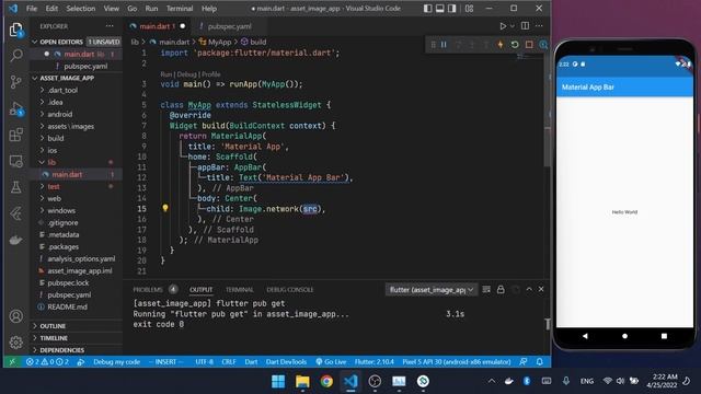 Bangla Flutter Turorial - Adding Asset Image - বাংলা ফ্লাটার টিউটোরিয়াল смотреть онлайн