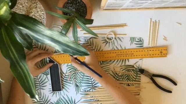 DIY светильник в стиле макраме + подвес из деревянных палочек своими руками смотреть онлайн