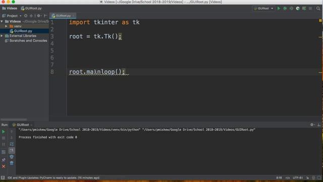 PYTHON 3 TKINTER - GUI ROOT смотреть онлайн