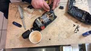 Ремонт дрели. Замена кнопки на дрели. Замена реверса на дрели.