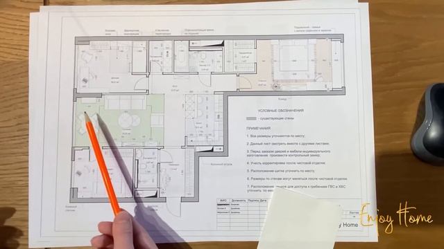 Разбор планировки квартиры для молодой семьи с ребёнком | Enjoy Home смотреть онлайн
