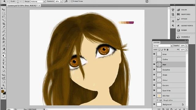 Lyanne - Wacom Bamboo One Adobe Photoshop CS4 смотреть онлайн