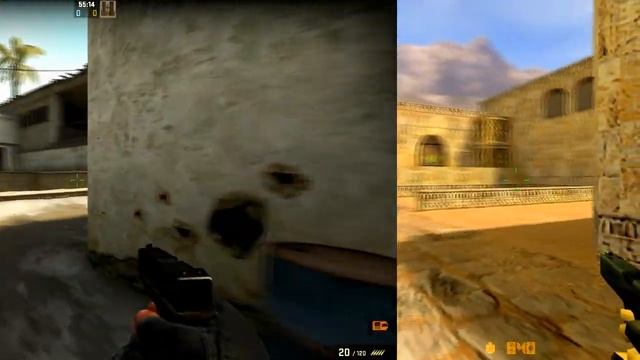 CS 1.6 vs CS:GO de_dust2 Map Comparison: Graphics, Layout, Design Differences Over Time смотреть онлайн