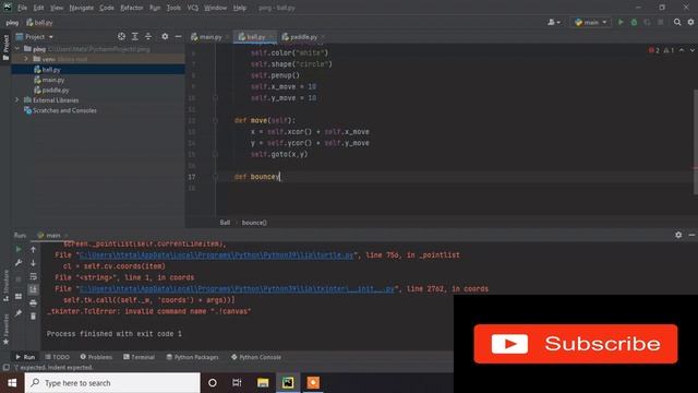Python turtle game Pong смотреть онлайн