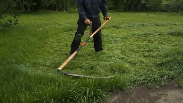 Косьба. Ручная коса 90см. Scythe. смотреть онлайн