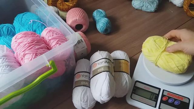 Мои запасы пряжи 1 ЧАСТЬ //летняя пряжа// смотреть онлайн