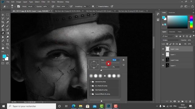 glowing eyes__ fire face __ photoshop tutorial смотреть онлайн