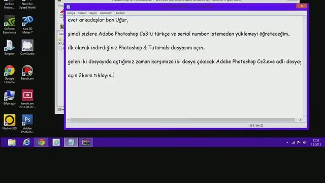 Photoshop Cs3 Kurulum смотреть онлайн