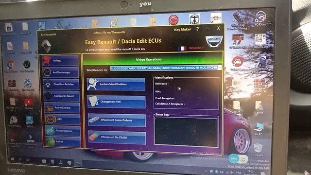 effacement de CRASH airbag dacia sandero easy renault смотреть онлайн