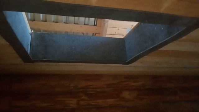 Установка печи, кладка портала и выводим трубу сквозь потолок своими руками смотреть онлайн