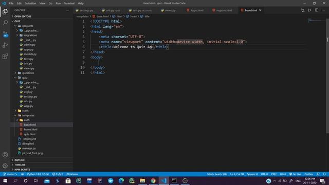 Create a quiz app in Django and Vue.js | Add marks to each question | Part - 3 смотреть онлайн