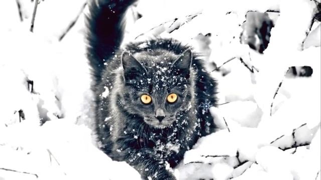 NEW! Мерцающий снег Кошки Зима смотреть онлайн