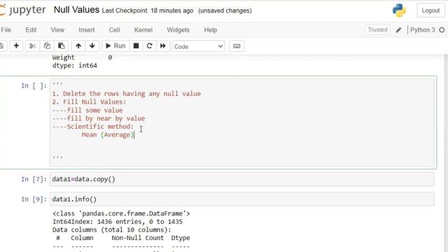 Null Values Identification and Processing || Data Science and Machine Learning in Hindi || Module 8 смотреть онлайн