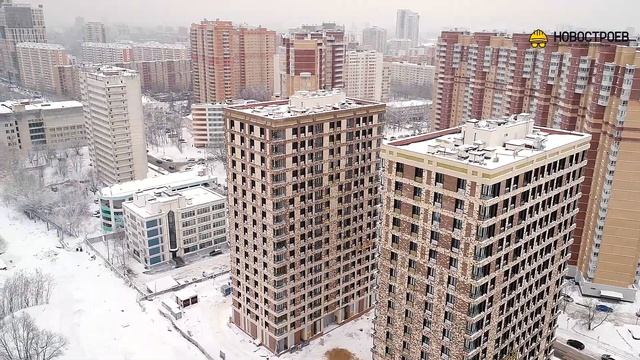 Аэросъемка ЖК "Смольная, 44", 08.02.2018 смотреть онлайн