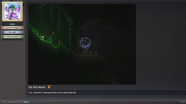 Terraria 1.3 NEW Drill Mount! (Best Way to Mine & New Ore? Update Spoilers) @demizegg смотреть онлайн