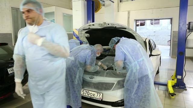 Автосервис "Сила Авто" на Нагорной. Кузовной и малярный цех смотреть онлайн