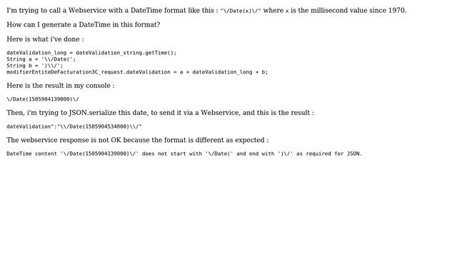 Salesforce: Datetime format to "/Date(1213131)/" смотреть онлайн
