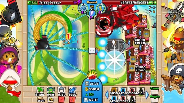 100X HYPERSONIC TOWER 1 TOWER CHALLENGE VS FULL MAP TEMPLES! (Bloons TD Battles) смотреть онлайн