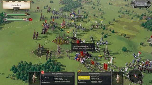 Field of Glory II Medieval #2: Welsh vs English смотреть онлайн