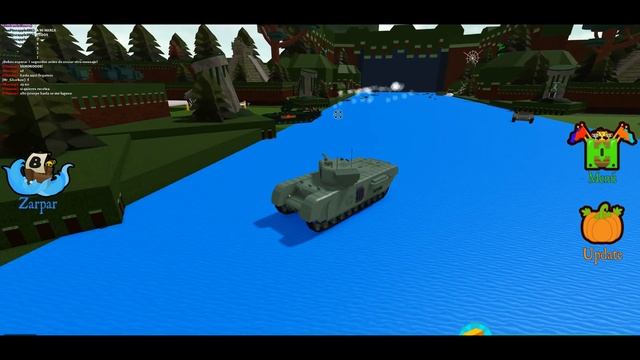 ROBLOX BUILD A BOAT Huge Tank VS Small Tank Epic Tank PVP Battles! смотреть онлайн