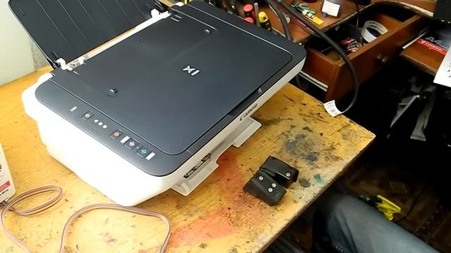 Установка СНПЧ на Canon Pixma E404 ( MG2440 / MG2540 ) смотреть онлайн