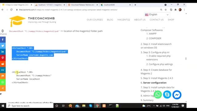 How to install magento2.4.3 on Windows 10 | magento2 install | magento2 install composer смотреть онлайн
