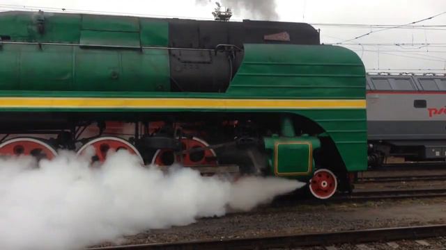 Паровозы П36-0120 и ЛВ-0283 на Владимир 7 ноября 2014 смотреть онлайн