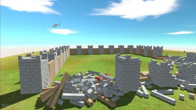Titanoboa VS Towers with Archers - Animal Revolt Battle Simulator смотреть онлайн