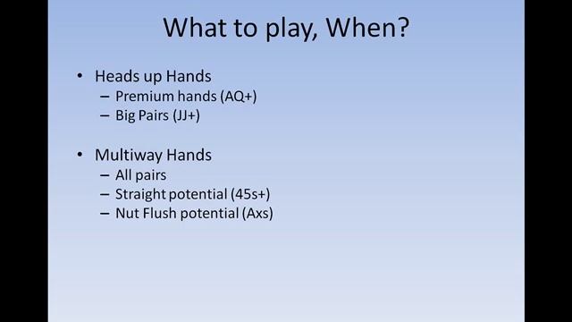 How to Play Preflop Poker Properly in No Limit Hold'em смотреть онлайн