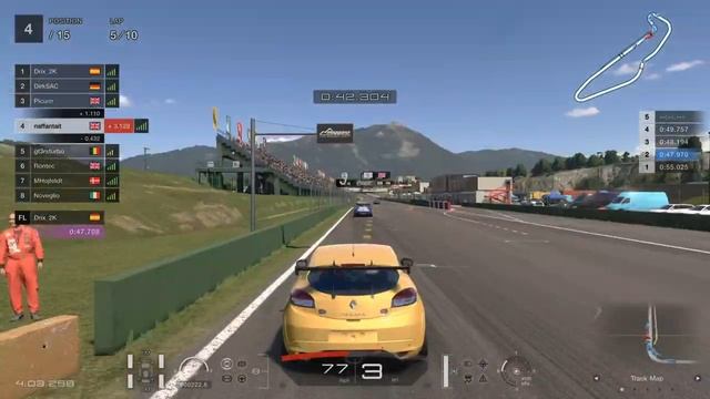 Gran Turismo Sport - Daily Race B - Lago Maggoire Center (Reverse) - Renault Megane Gr.4 смотреть онлайн