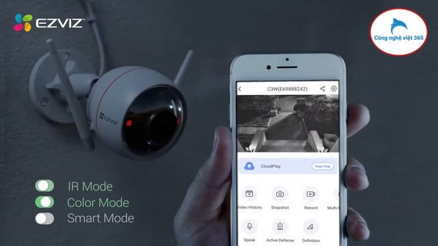 CHÍNH HÃNG CameraEzviz C3W Pro 4MP Giá Rẻ màu sắc 24/7 nhận diện người AI Báo Động đàm thoại 2 CHIỀ смотреть онлайн