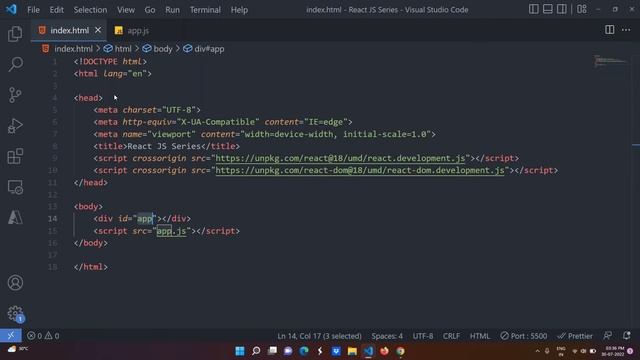 2) Understanding Plain React using CDN | React Tutorial Series 2022 | Theory Or Practical | Tamil смотреть онлайн