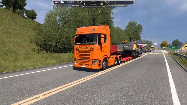 EAA - Clube Rotas Scania R entre Teófilo Otoni e João Molevade puxando máquina pesada da Volvo смотреть онлайн